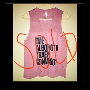 Jenni Rivera " I love Jenni " Pink Cropped Tee